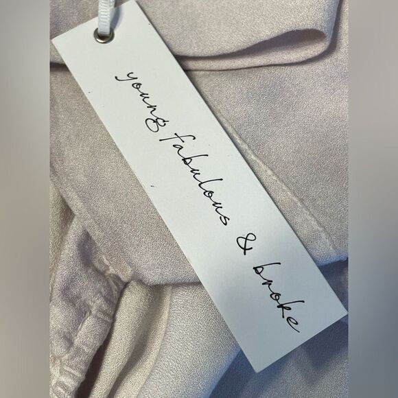 YOUNG FABULOUS & BROKE Grey Kimono Top Blouse NWT - Picture 6 of 8